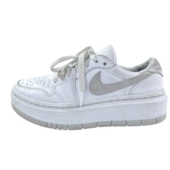 Nike Air Jordan 1 Elevate Womens White Lace Up Low Top Athletic Sneakers Shoes 5 - Picture 1 of 5